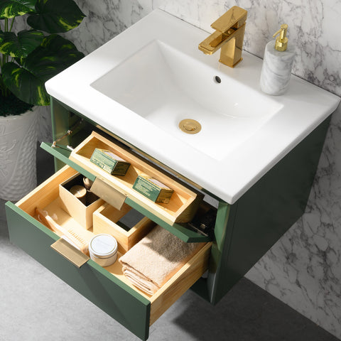 Danbury 24" Single Bathroom Vanity Set - Vogue Green