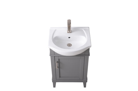 Ivy 20" Single Bathroom Vanity Set - Gray