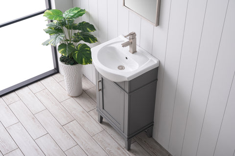 Ivy 20" Single Bathroom Vanity Set - Gray