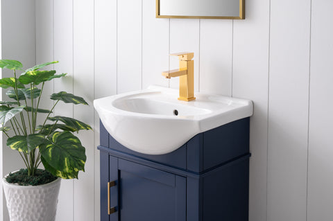 Ivy 20" Single Bathroom Vanity Set - Navy Blue (SOLD OUT)