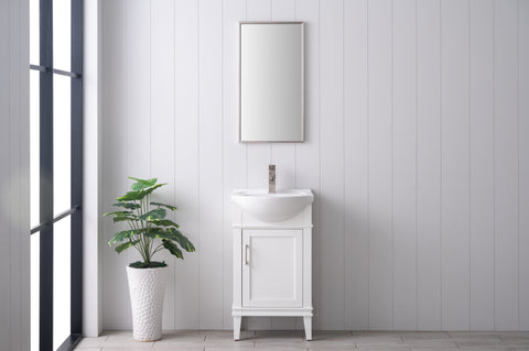 Ivy 20" Single Bathroom Vanity Set - White