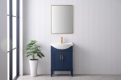Ivy 24" Single Bathroom Vanity Set - Navy Blue (SOLD OUT)