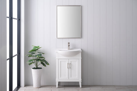 Ivy 24" Single Bathroom Vanity Set - White (SOLD OUT)
