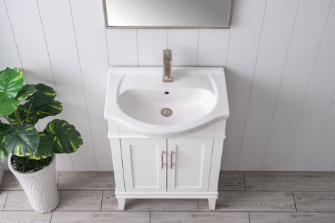 Ivy 24" Single Bathroom Vanity Set - White (SOLD OUT)